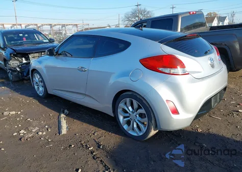 2012 Hyundai Veloster Base W/Black from USA, damaged, VIN KMHTC6AD9CU030695